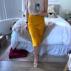 Anthropologie Maeve Velvet Midi Skirt